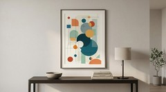 Minimalist Circles Canvas Poster Modern Home Office Apartment Studio Wall Decor