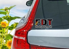 FDT Shush Your Mouth Decal Sticker F*** Donald Trump Printed Die Cut Anti MAGA
