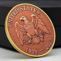 Final Penny 1909 2025 Novelty Coin Lincoln Medal