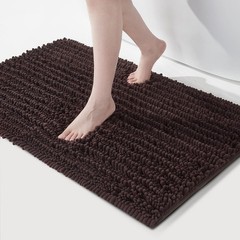 Soft Plush Microfiber Bathroom Rugs, Absorbent Non Skid Machine Wash Dry Bath