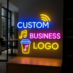 Custom Acrylic Name Sign Business Logo Wall Decor Display