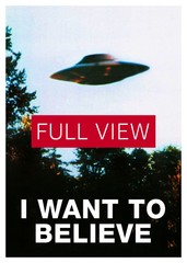 I want to believe — Original The X-Files poster (Ver.2, Season 4-5, 1996-1997)