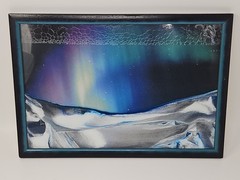 Genuine KB Collections: Aurora Borealis Sand Sculpture – Handmade in Austria