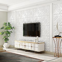 1/10pcs 3D Soft Foam Brick Texture Pattern Effect Wall Sticker Wall Decor 35cm