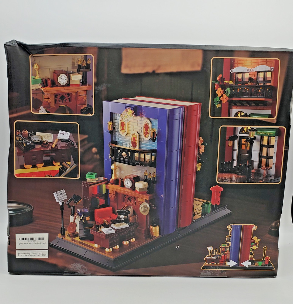 Detective Agency Bookends Building Blocks Insoon SC9956 1241 pcs Ages 10+ READ