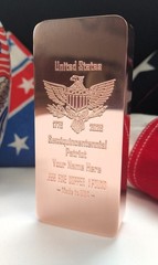 USA 250th Anniversary PERSONALIZED Commemorative Copper Bar Semiquincentennial