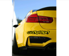 Personalized Acrylic Car Emblem Badge – Custom Laser Cut Multi Color Text/Name