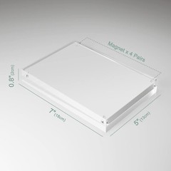 5 Pack Acrylic Picture Photo Frame Magnetic 5×7″ Clear Free standing 5×7 Inch