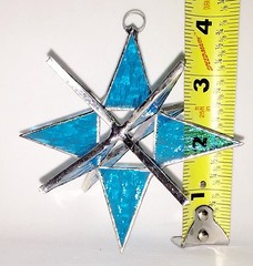 4 inch Stained Glass Moravian Star with a gift Box! Handmade Gift !