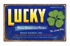 Lucky Brand Melons Yuma Arizona Retro Crate Label Reproduction 8×12 Metal Sign
