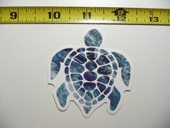 HAWAII SEA TURTLE SWIMMING SMALL STICKER DECAL 50TH STATE PARADISE TRAVEL