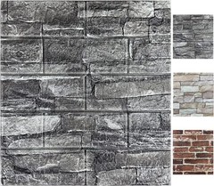 10 Pcs 3D Tile Red Brick Wall Sticker Self-adhesive Foam Panel Wallpaper 38*35