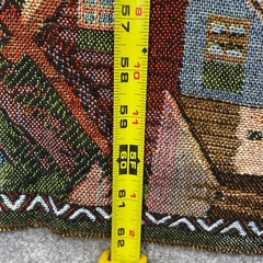Tapestry Wall Hanging 62 x 28 Multicolor Alpine Mountain Scene Wandbild Bergland