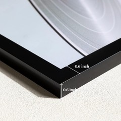 12.5×12.5 Vinyl Record Frame, Matte Black Album Picture Frame Fits 12×12 LP a…