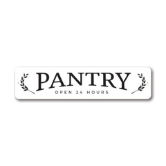 Pantry Open Farmhouse Sign, Barn Decor Metal Sign