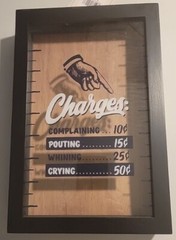 Rustic Novelty Framed Change Box/Bank