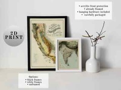Pakistan Map, Pakistan 2D Relief Map, Pakistan Vintage Map – 2D Flat