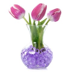 450g/1lb 4-6mm Glass Stones Pebbles Decor for Vase Filler Aquarium Transparent