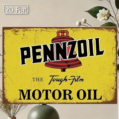 Pennzoil Motor Oil Sign Vintage Aluminum Sign 8×12 Funny Garage Decor