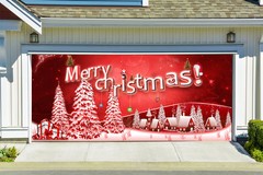 Christmas Garage Door Covers 3D EFFECT Banners MURALS House Decor Billboard G64