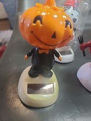 GREAT LOT OF 9 Solar Dancing Figures Halloween Christmas Penquin 2011