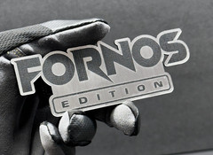 Car badge CUSTOM TEXT Car emblem, racing BRUSHED SILVER Text Name Logo Emblem