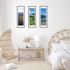 12X36 Picture Frame with 10X30 Mat Set of 4, Display Photo 10X30 with Mat or 12