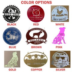 Custom Deer Forest Metal Sign, Personalized Name Hunting Cabin Lodge Decor Gift