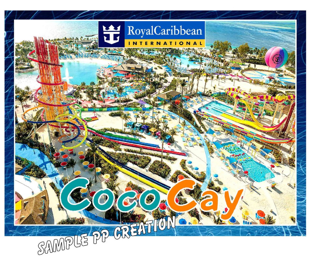 COCO CAY photo fridge MAGNET 4 X 3 inches TRAVEL