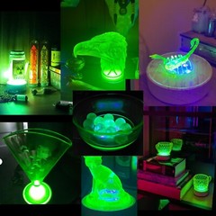 UV LED Light Base 395nm USB Display Stand Uranium Glass, Fluorescent Crystals