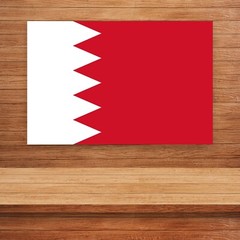 STICKER FLAG OF BAHRAIN 4IN