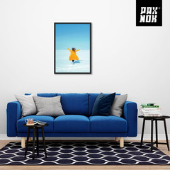 WOOD Black A2 Frame Display 16.5 X 23.4 Inch Posters and Pictures – Horizontal a
