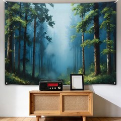 Forest Tapestry Decoration Magic Tapestry for Home Decor Landscape Living Room B