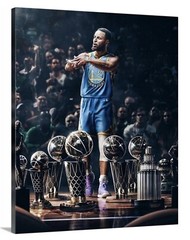 Steph Curry Canvas 16×20 Golden State Warriors MVP Champion GOAT 2022 Stephen