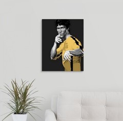 Bruce Lee Canvas 16×20 Drawing WallArt Be Water ESPN Enter The Dragon Kung Fu