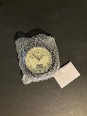 Design Branded Quartz Alarm Clock Features A Black Frame With Hybrid Dial (New)