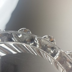 ORREFORS Vintage Signed Crystal Princess Crown Bowl Sweden 6.5″ Wide