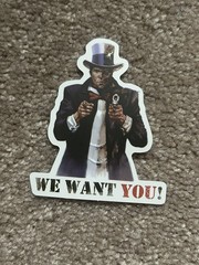 Two Face Batman We Want You Sticker Bomb Vinyl Laptop Waterbottle Luggage Decal