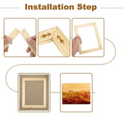 DIY Canvas Stretcher Bars, 15.75×19.69 Inch Removable Wooden Frames Kit