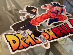 Dragon Ball Z Goku Vegeta Battle Custom Sticker DBZ 1. super saiyan anime manga