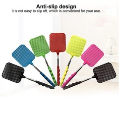 9PCS Fly Swatter, 10 to 29in Retractable Fly Swatter, Flyswatter with 3×3.7in…