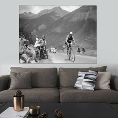 Gino Bartali – Tour de France 1950 Photography Canvas Print (unframed)