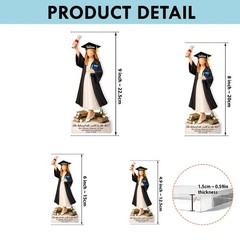 Custom Graduation Acrylic Block Plaque Gift Class of 2026 Congrats Decor Keepsak