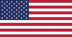 American Flag red white blue stars vinyl laminated laptop water bottle
