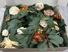 Ling’s Moment Elegant Wedding Eucalyptus Rose Flower Garland All Occasions 6FT
