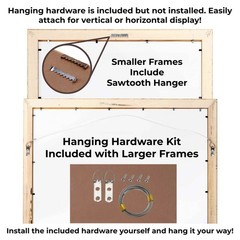 5×6 In Honey Brown Real Wood Picture Frame Width 0.75 inches | Interior Frame De