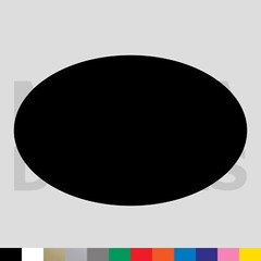 Oval Vinyl Die Cut Decal Sticker – Shape