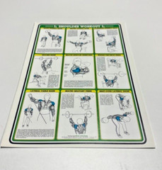 1984 Vintage Bruce Algra Weight Training (set of 7 posters)- Fitnus Chart Series